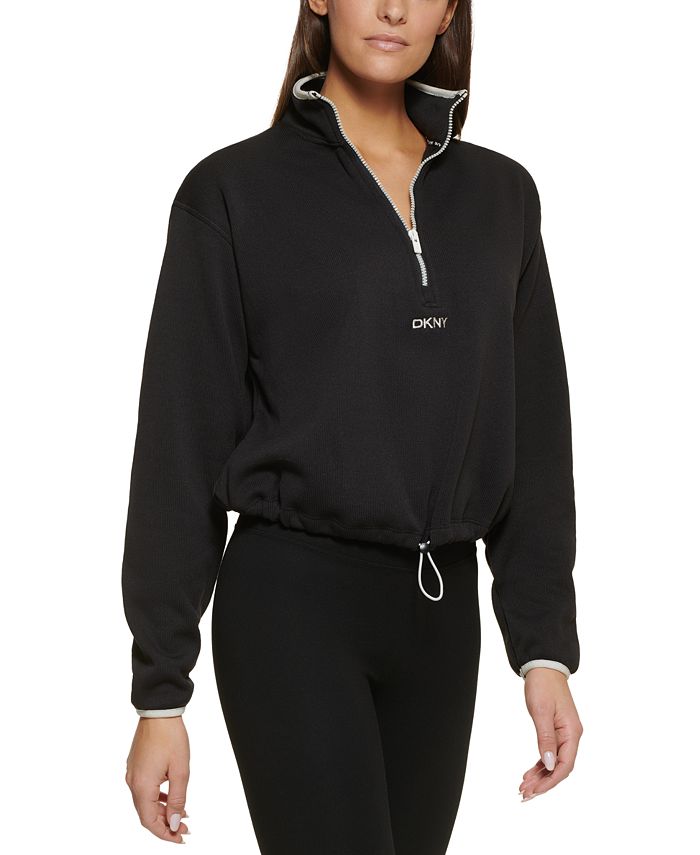 DKNY HalfZip Fleece Sweater Macy's