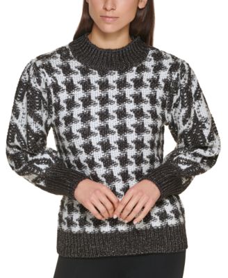 calvin klein houndstooth sweater