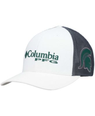 Men's White Michigan State Spartans PFG Snapback Adjustable Hat