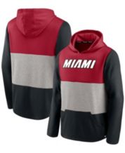 Nike Men's Miami Heat Black Fleece Courtside Statement Hoodie, XXL