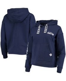 NFL Team Apparel Girls' Seattle Seahawks Prime Pink Pullover Hoodie