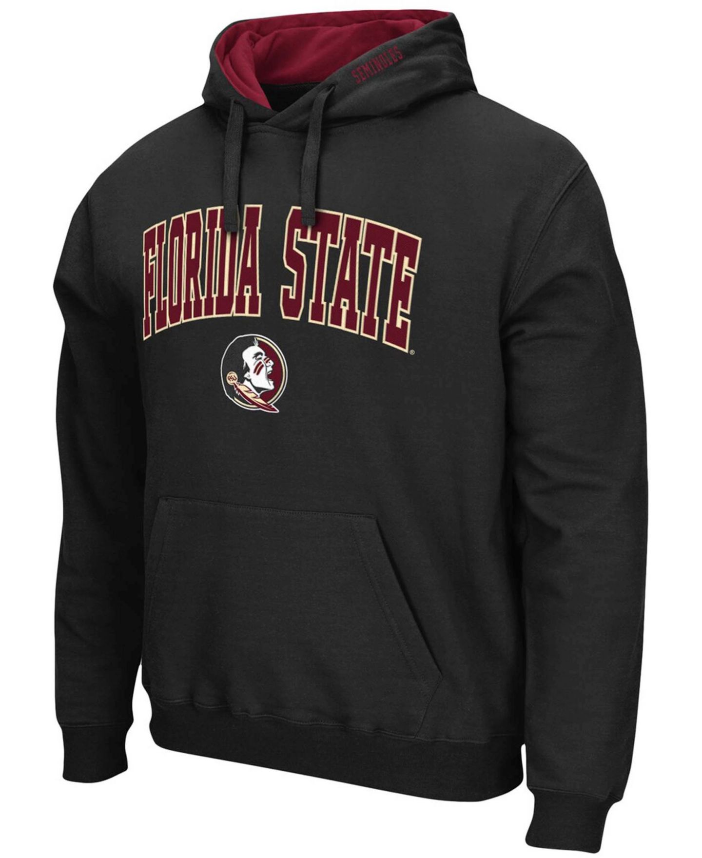 Мужское худи Colosseum Black Florida State Seminoles Arch Logo 3.0 Pullover — фото 3