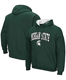Men's Green Michigan State Spartans Arch Logo 3.0 Pullover Hoodie