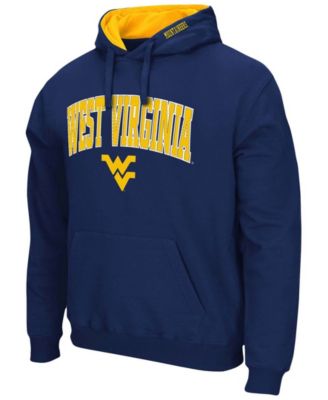 Men's Navy West Virginia Mountaineers Arch Logo 3.0 Pullover Hoodie
