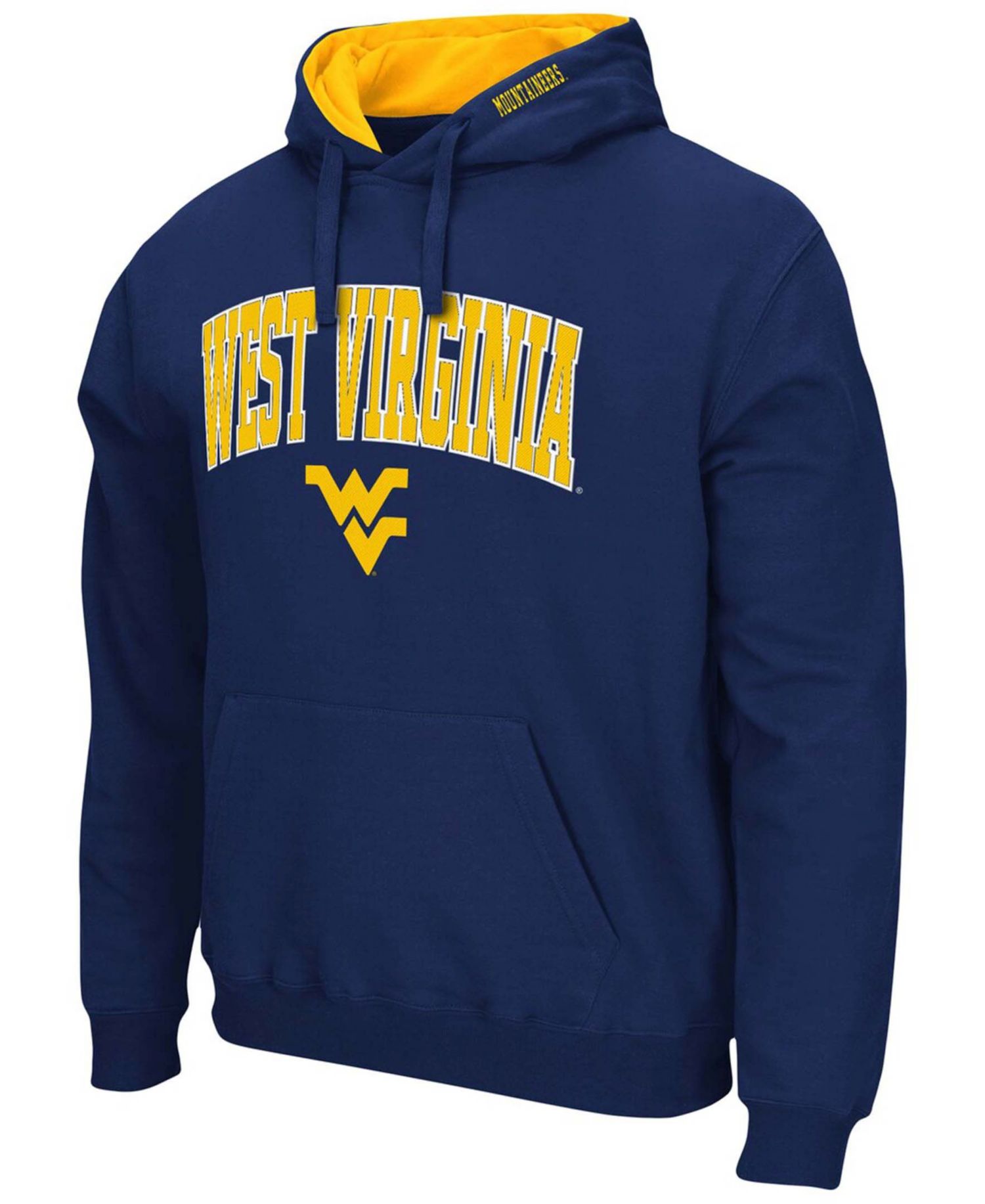 Men's Navy West Virginia Mountaineers Arch Logo 3.0 Pullover Hoodie
