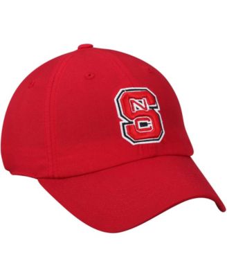 Men's Red NC State Wolfpack Primary Logo Staple Adjustable Hat