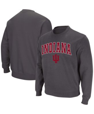 Men's Indiana Hoosiers Arch Logo Crew Neck Sweatshirt