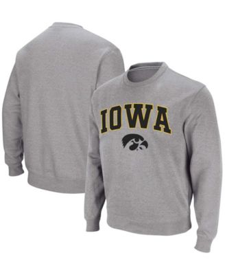 Men's Iowa Hawkeyes Arch and Logo Crew Neck Sweatshirt