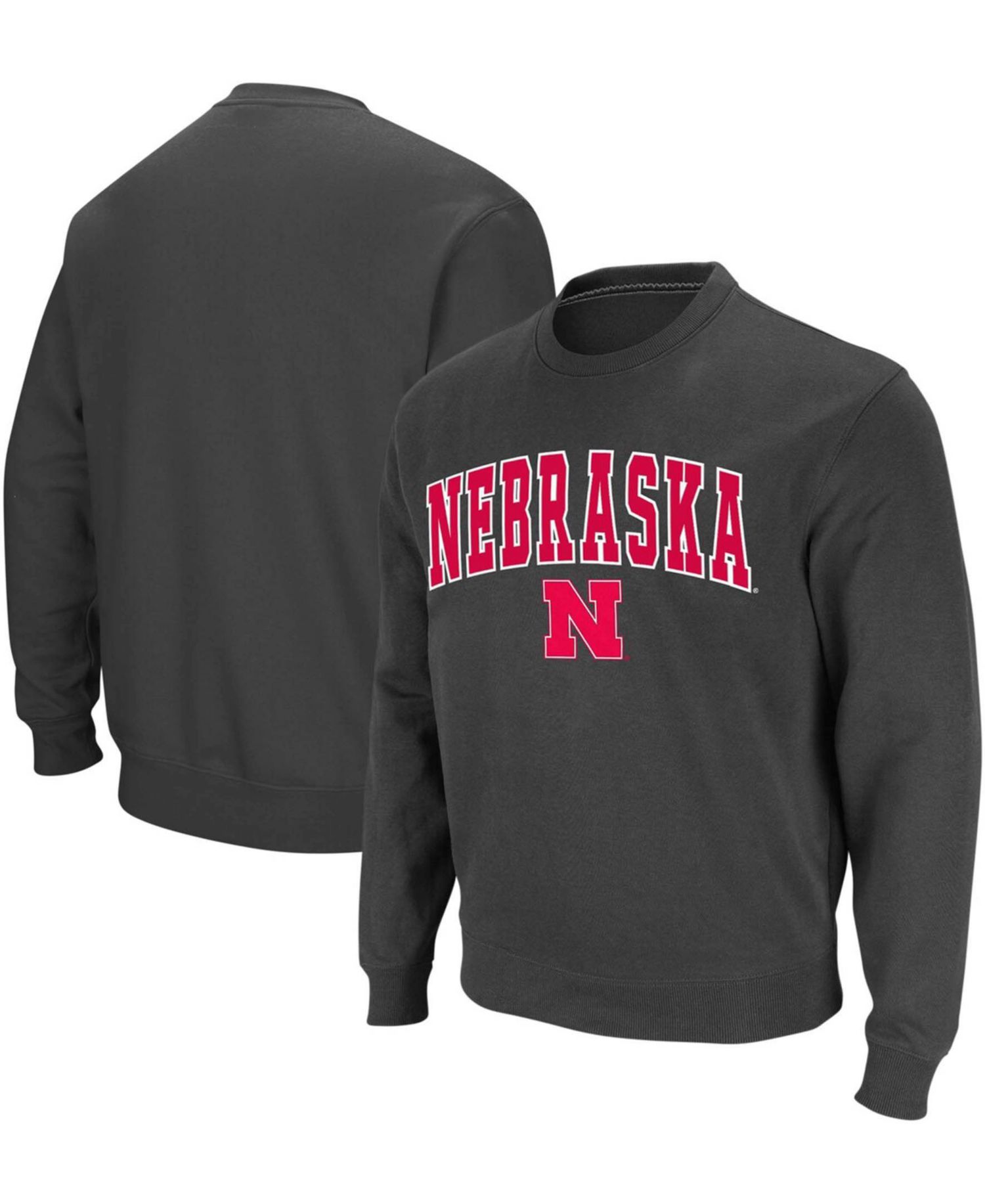 Men's Nebraska Huskers Arch & Logo Pullover Sweatshirt