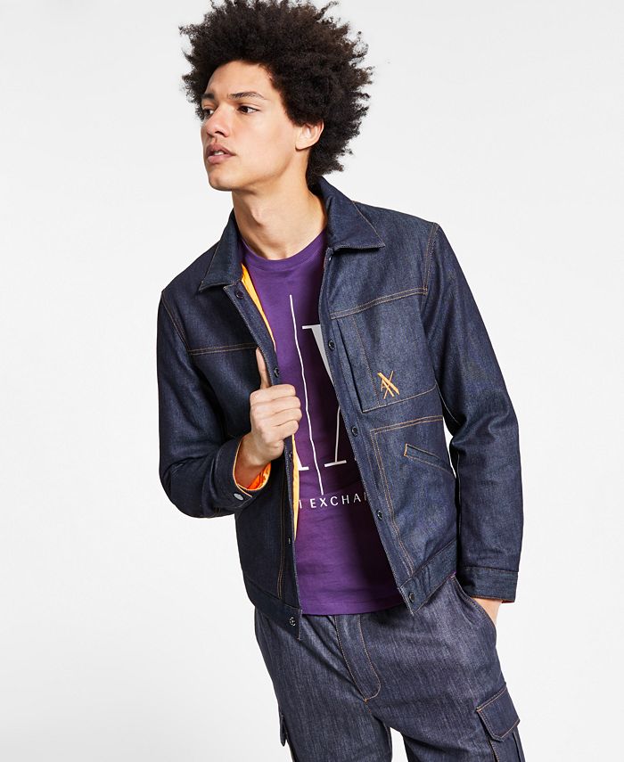 Armani exchange reversible best sale jacket