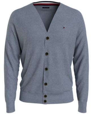 tommy hilfiger men's signature cardigan sweater