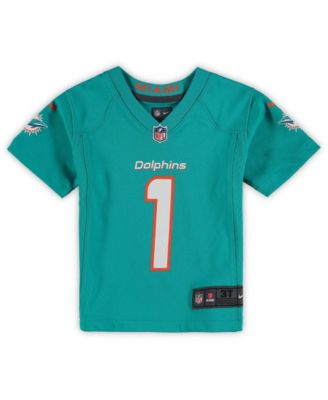 マイアミドルフィンズ タゴヴァイロア選手 ユニフォーム キッズM/ナイキ Nike Toddler Boys and Girls Tua Tagovailoa Aqua Miami