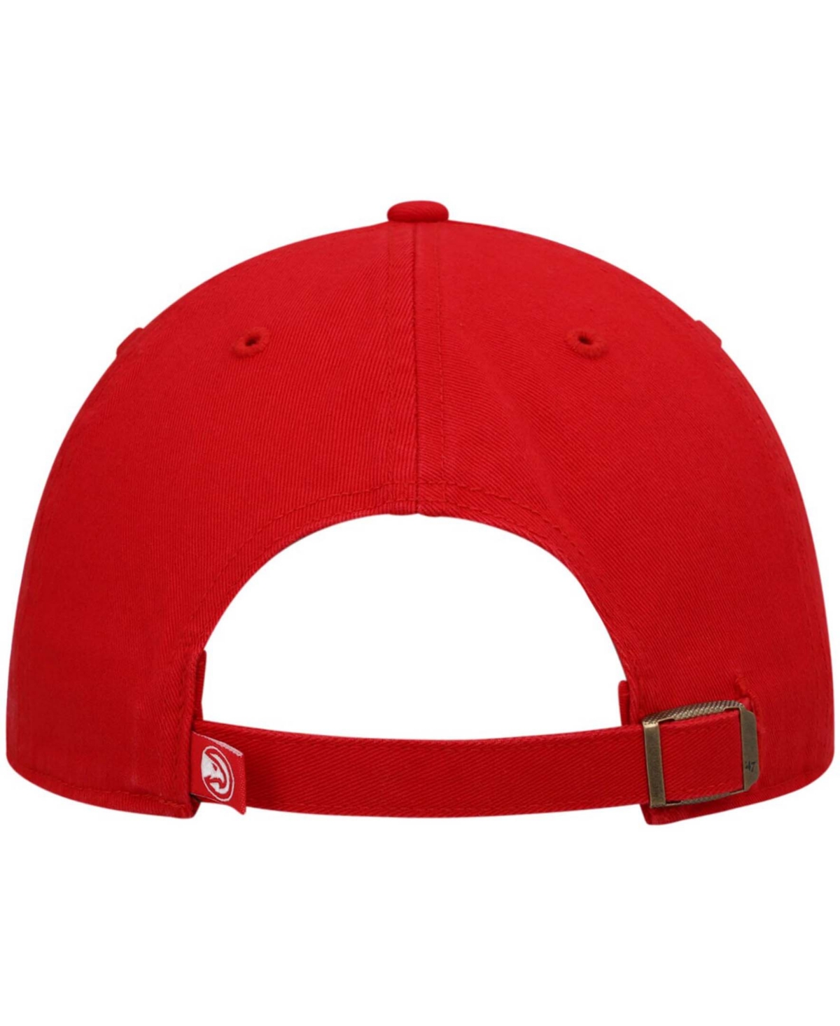 Shop 47 Brand Men's Atlanta Hawks Team Clean Up Adjustable Cap In Red