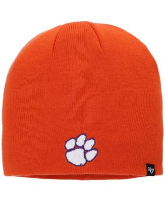 '47 Brand Men's Orange Clemson Tigers Logo Knit Beanie - Macy's