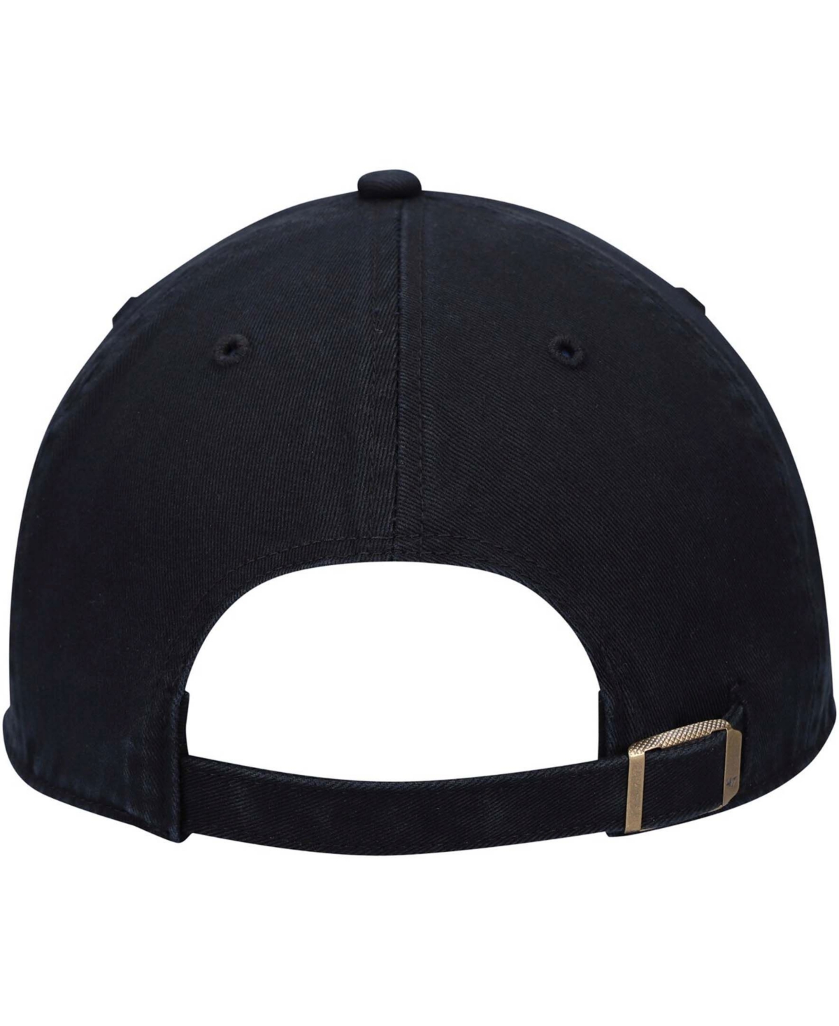 47 Brand Men's Black New England Patriots Team Tonal Clean Up Adjustable Hat In Black