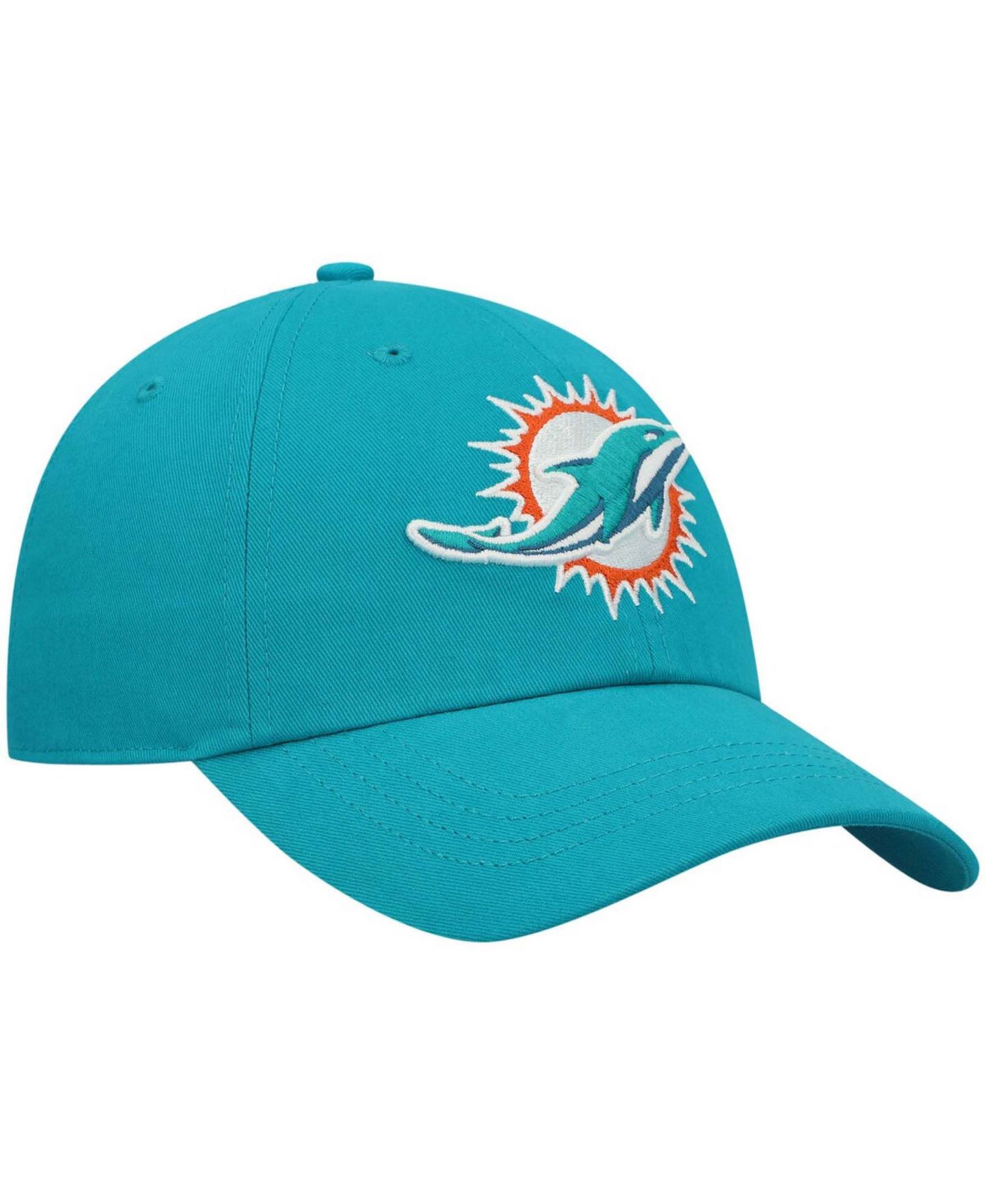 Женская кепка '47 Brand Aqua Miami Dolphins Miata Clean Up Primary Adjustable Hat — фото 4