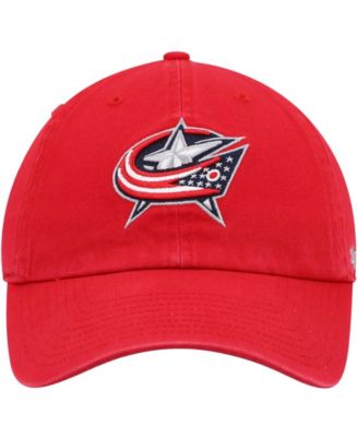 Men's Red Columbus Blue Jackets Team Clean Up Adjustable Hat