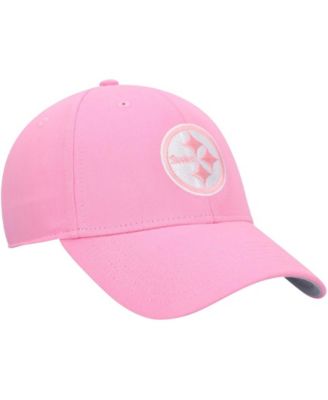 Big Girls Pink Pittsburgh Steelers Rose MVP Adjustable Hat