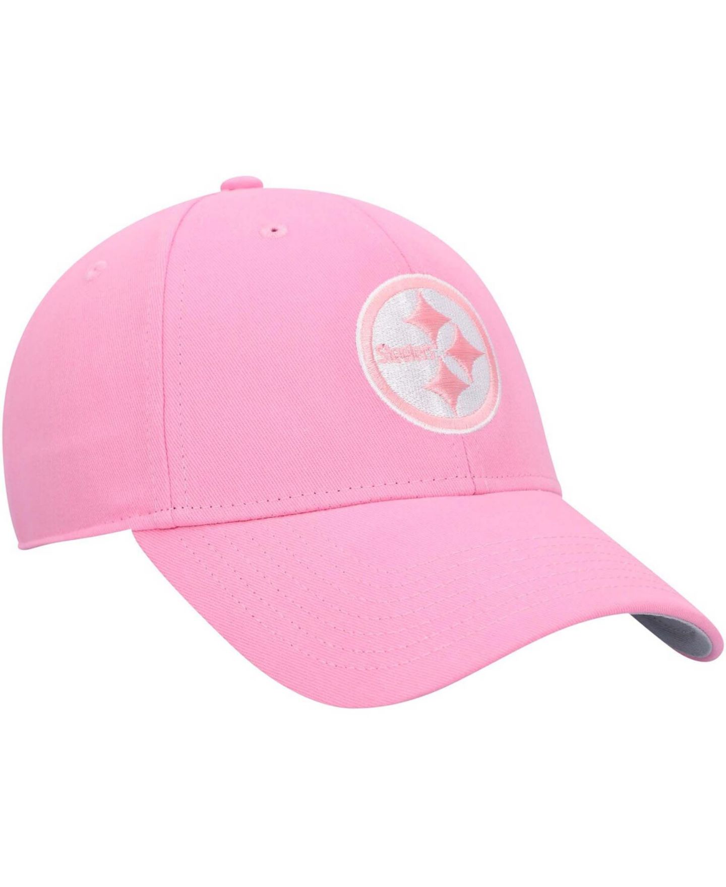 Кепка '47 Brand Pink Pittsburgh Steelers Rose MVP Adjustable Hat для девочек — фото 4