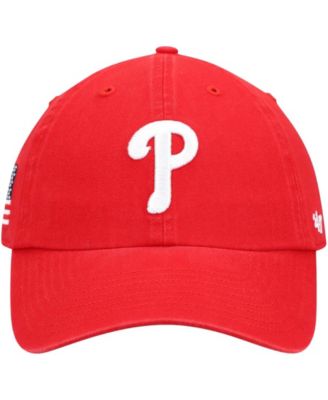 Men's Red Philadelphia Phillies Heritage Clean Up Adjustable Hat