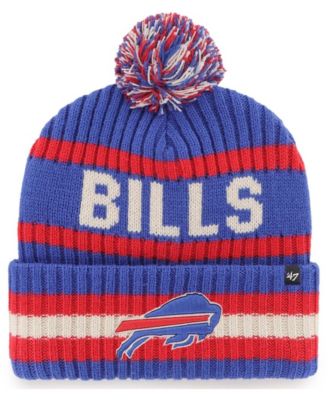 Men's Royal Buffalo Bills Bering Cuffed Knit Hat with Pom