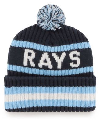 Men's Navy Tampa Bay Rays Bering Cuffed Knit Hat with Pom