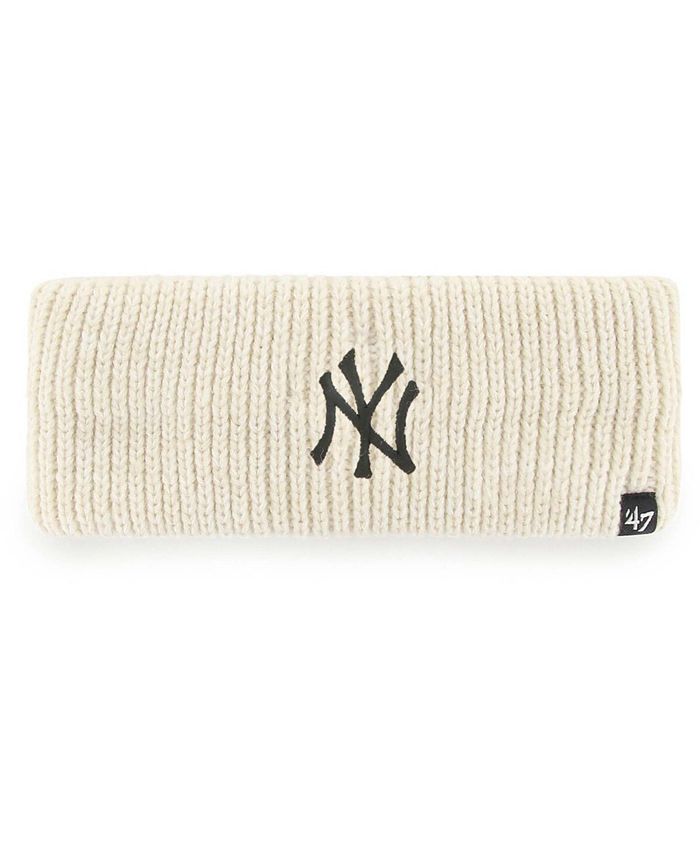 NAVY NY YANKEES EMBROIDERED KNOTTED HEADBAND