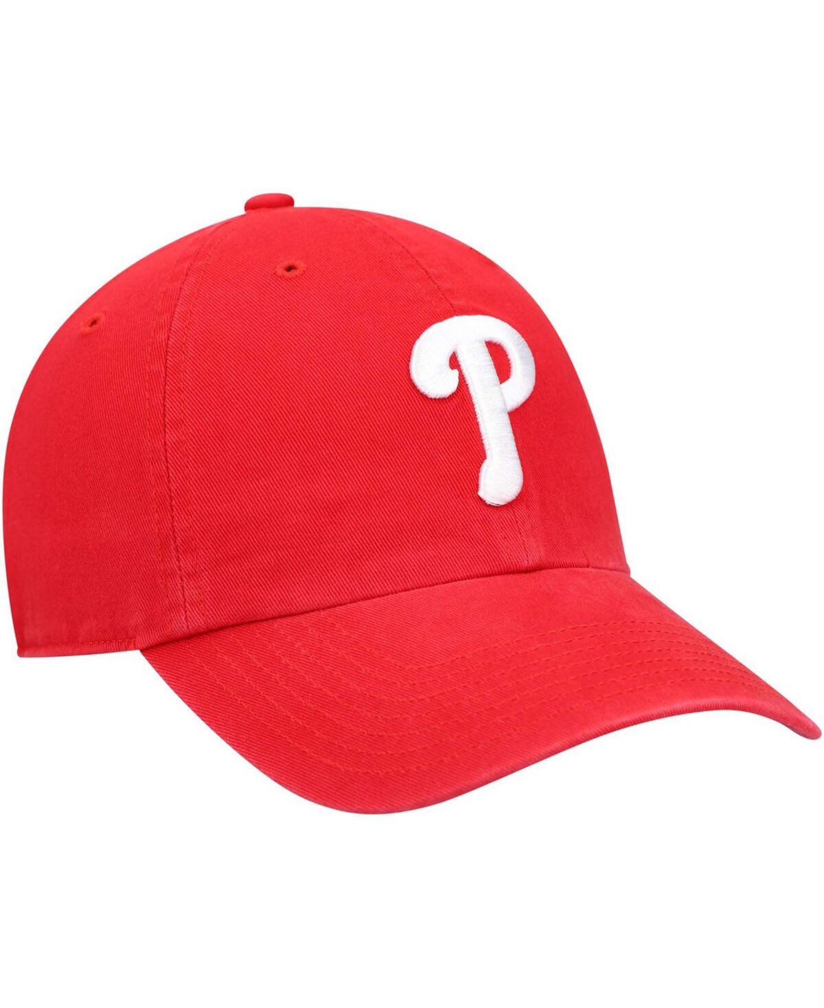 Shop 47 Brand Boys Red Philadelphia Phillies Team Logo Clean Up Adjustable Hat