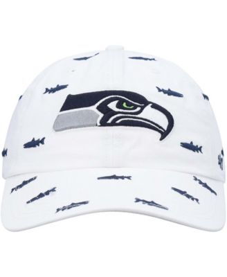 Women's White Seattle Seahawks Confetti Clean Up Adjustable Hat