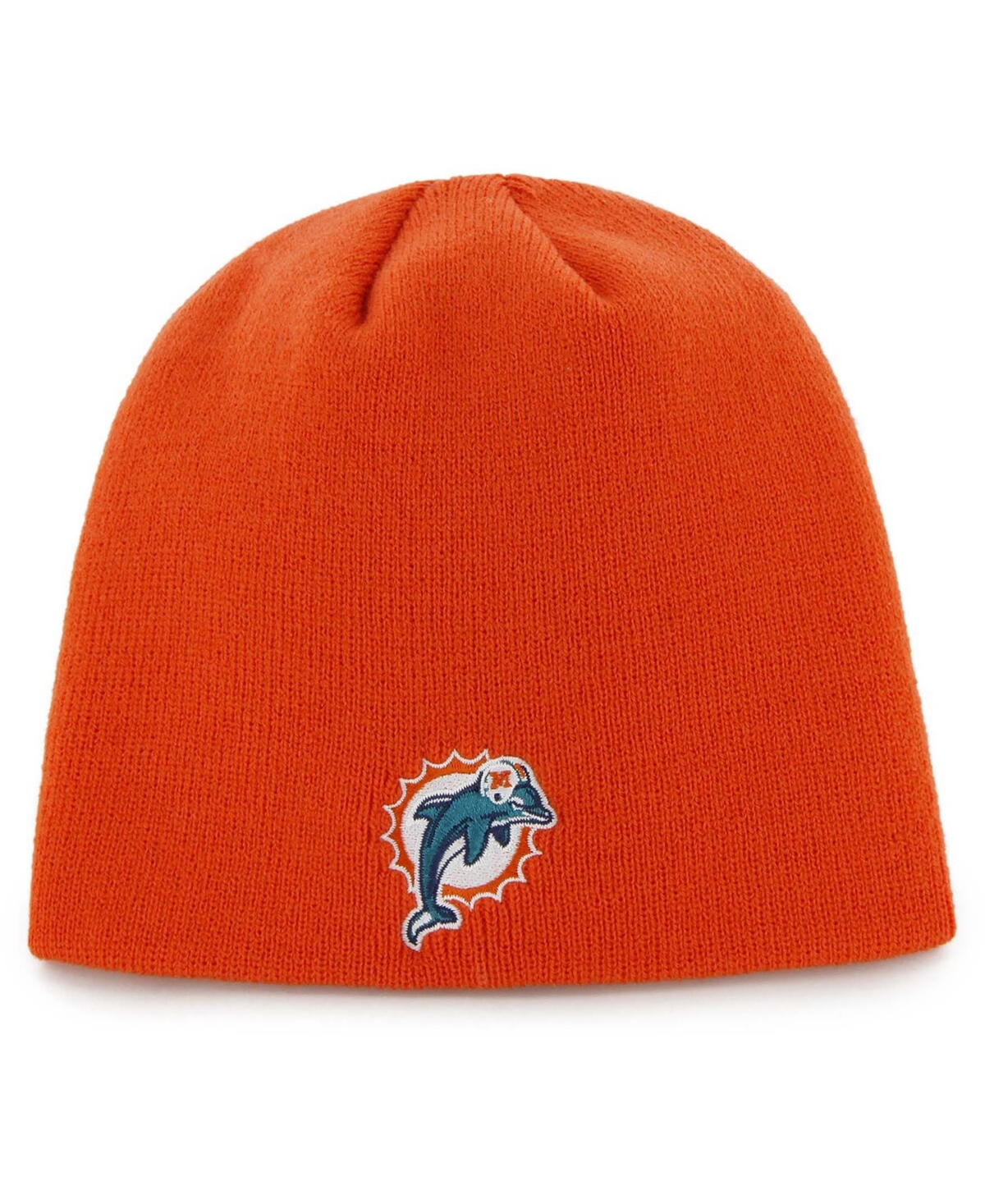 47 Brand Men's Orange Miami Dolphins Secondary Logo Knit Beanie ModeSens