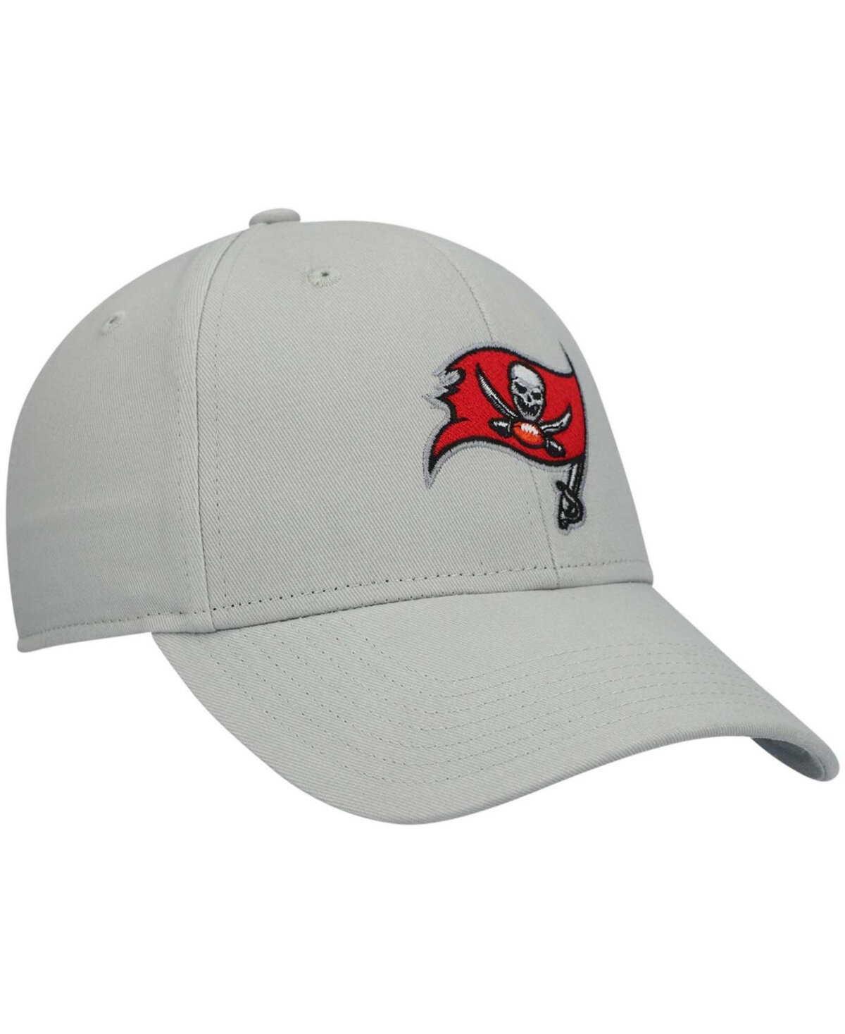47 Brand Boys Pewter Tampa Bay Buccaneers Basic Secondary Mvp Adjustable Hat In Pewter