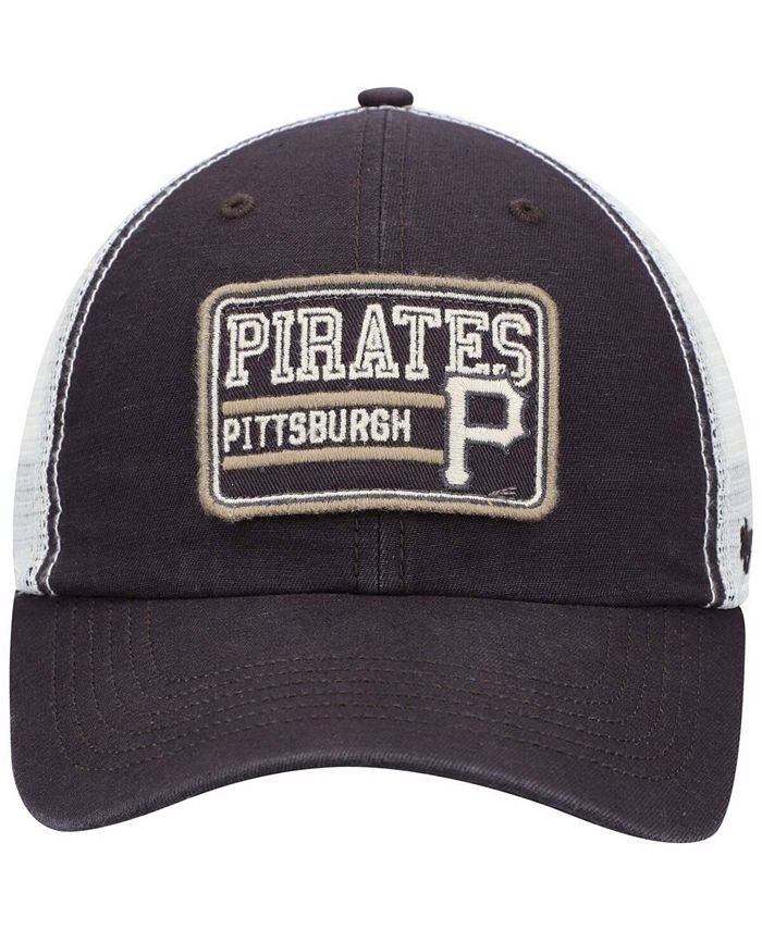 '47 Brand Men's Black, Natural Pittsburgh Pirates Off Ramp Clean Up ...