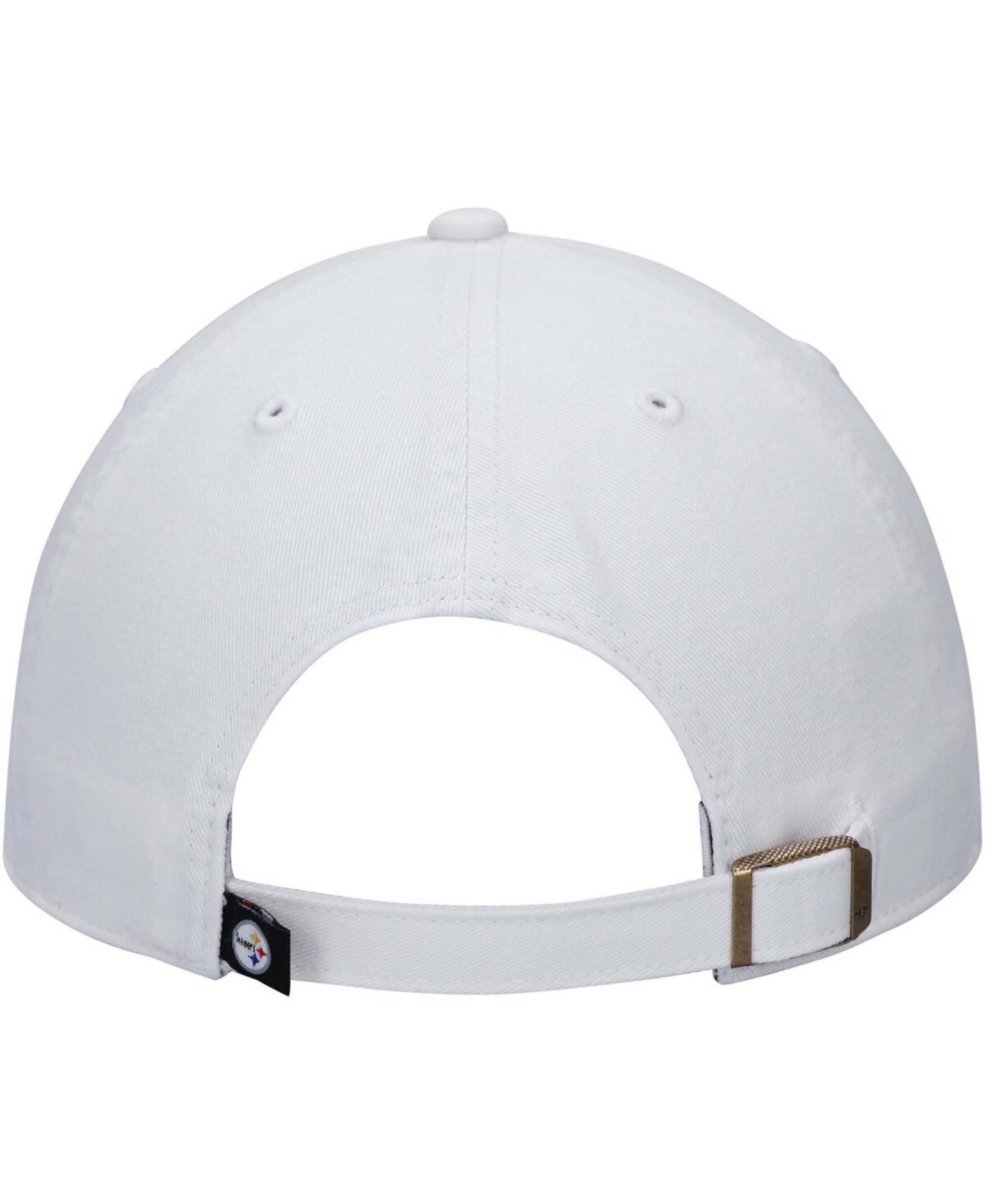 Men's White Pittsburgh Steelers Clean Up Adjustable Hat