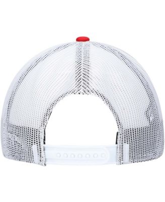 Men's Red, White Washington Nationals Primary Logo Trucker Snapback Hat