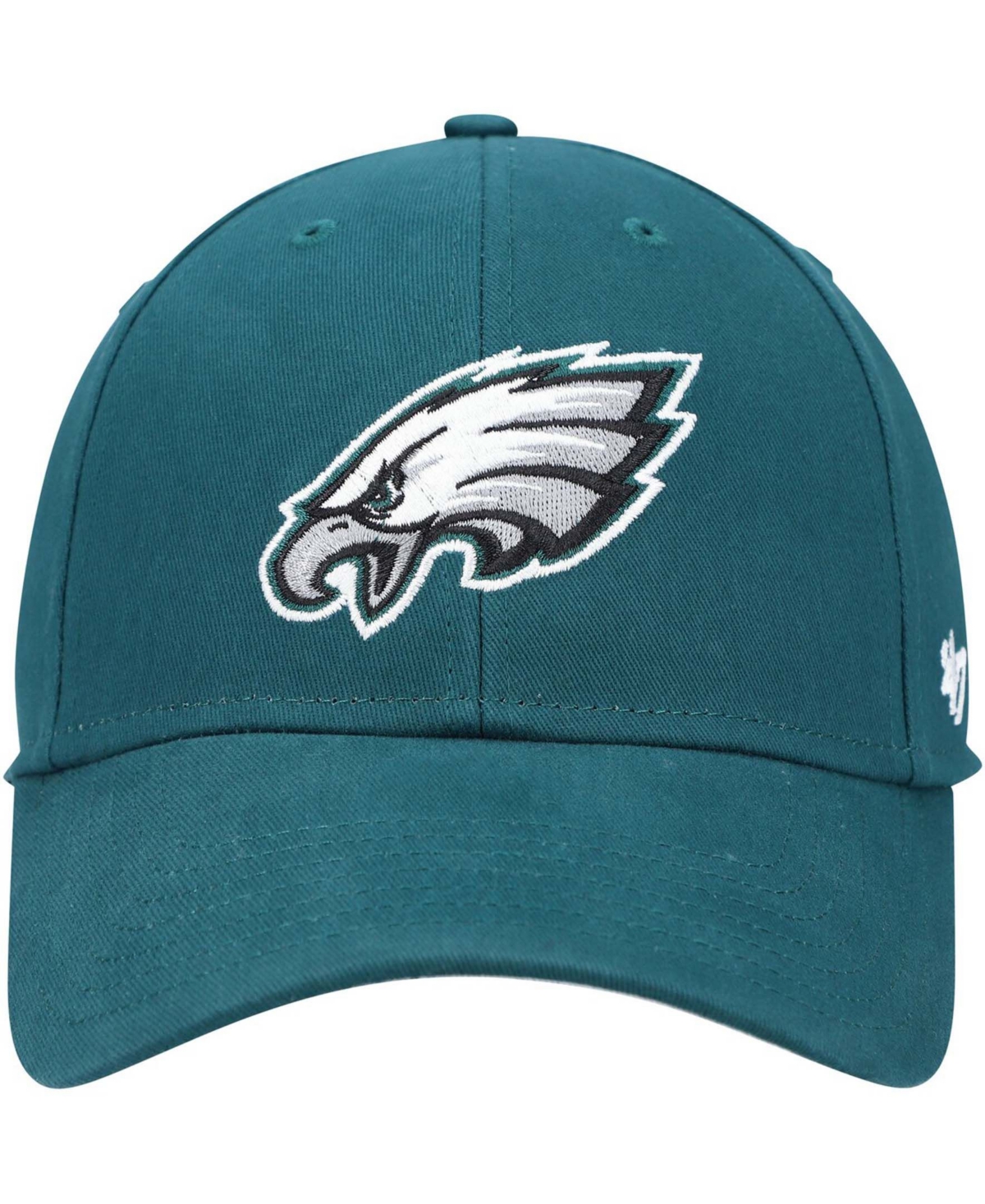 47 Brand Boys Midnight Green Philadelphia Eagles Basic Mvp Adjustable Hat In Midnight Green