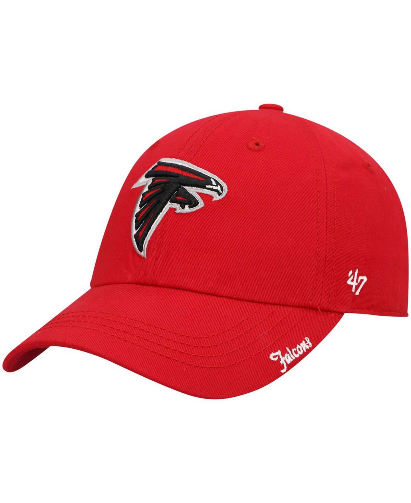 Женская кепка '47 Brand Red Atlanta Falcons Miata Clean Up Secondary Adjustable Hat — фото 1