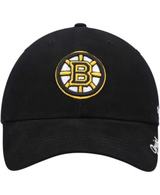 Women's Black Boston Bruins Team Miata Clean Up Adjustable Hat