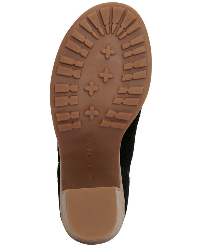 lucky open toe booties
