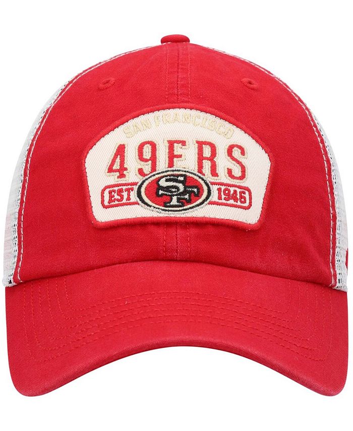'47 Brand Men's Scarlet San Francisco 49Ers Penwald Trucker Clean Up ...