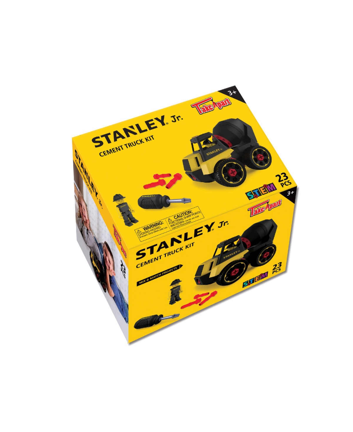Shop Stanley Jr. Take Apart Cement Truck, Set Of 23 In Black,yellow