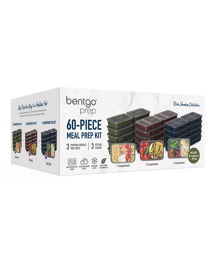 Bentgo Prep Meal Prep Kit Gleam Metallic Collection, 60-Pieces