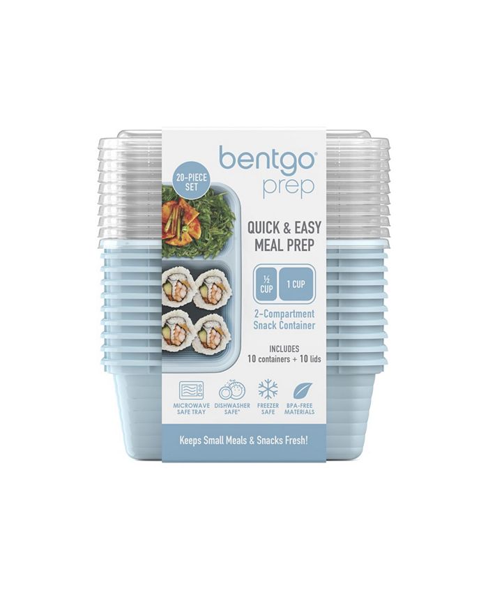 Bentgo Prep 2-Compartment Meal-Prep Containers with Custom-Fit