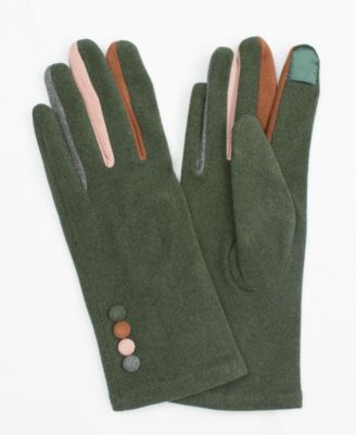 Women's Finger Pop Color Jersey Touchscreen Glove