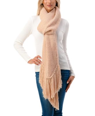 Women's Ultra Soft Fringe-Trim Winter Scarf