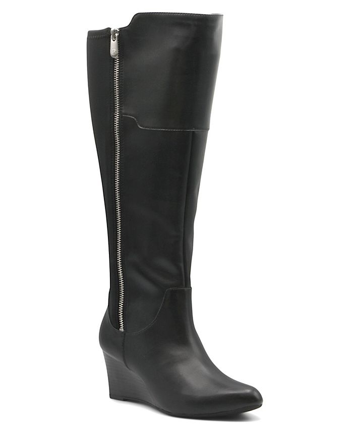 Adrienne vittadini wedge discount booties