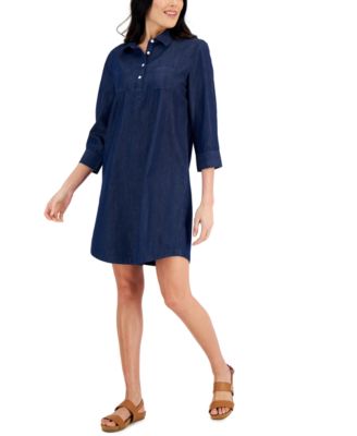 karen scott chambray shirtdress