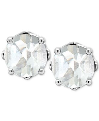 Rhodolite Garnet Stud Earrings (1-1/5 ct. t.w.) in Sterling Silver (Also in Opal, Citrine, White Topaz, Peridot, Aquamarine, and Amethyst)