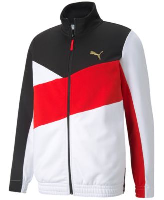 puma men's colorblocked track jacket