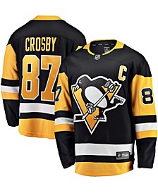 Men's Sidney Crosby Black Pittsburgh Penguins Breakaway Player Jersey