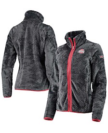 Women's Charcoal Ohio State Buckeyes Fireside II Sherpa Full-Zip Jacket